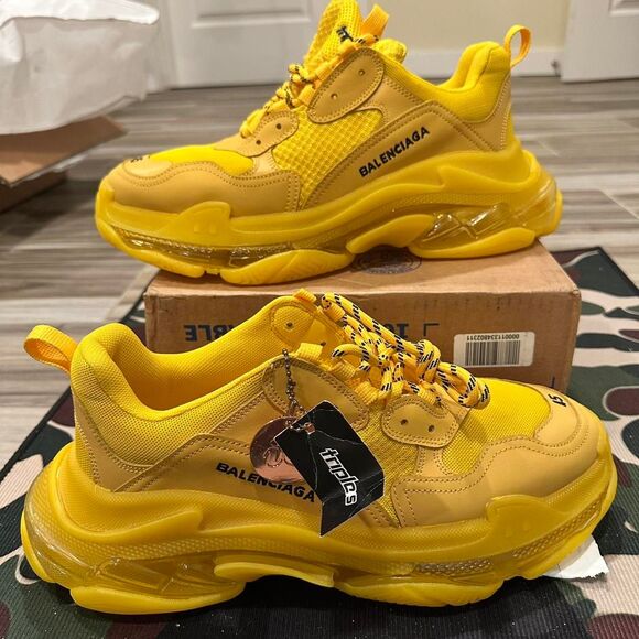 Balenciaga Other - Balenciaga Triple S Yellow Chunky Sneakers
